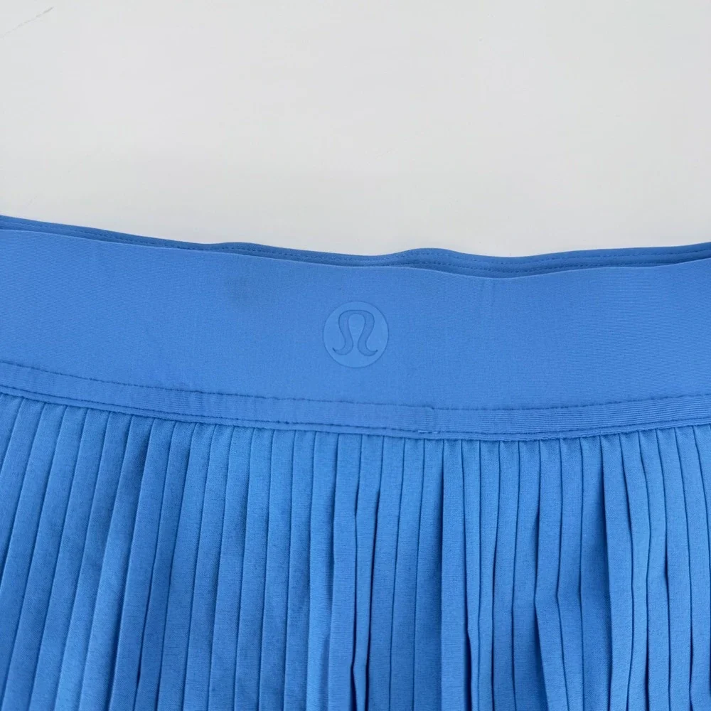Lululemon‎ Varsity HR Pleated Tennis Skirt 14 Pool Blue NWT